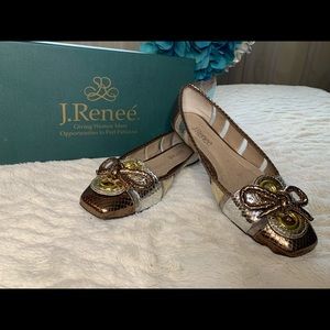 J Renee Gold Flats